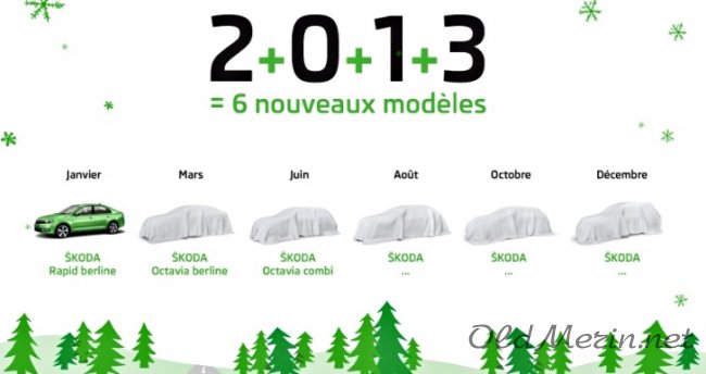 Skoda озвучила информацию о новинках 2013 года